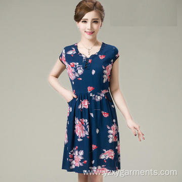 Women's Printed Sleeveless Dress